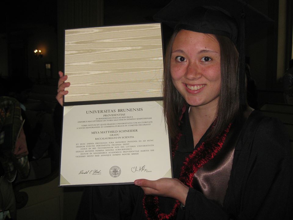 Miya at College Graduation, 2013